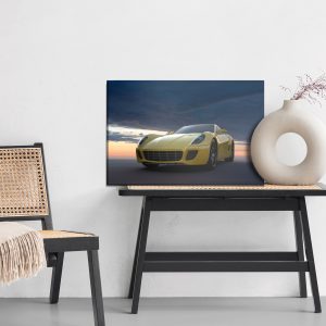 Peinture sur toile Voiture De Sport Et Nuages – Image 6