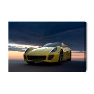 Peinture sur toile Voiture De Sport Et Nuages – Image 2