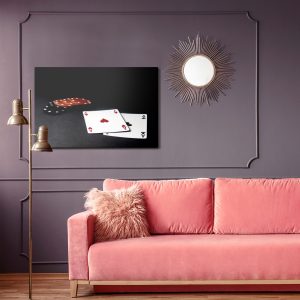 Peinture sur toile Cartes Et Jetons De Poker – Image 4