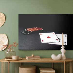 Peinture sur toile Cartes Et Jetons De Poker – Image 5