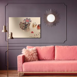 Peinture sur toile Jetons De Jeu Et Dés – Image 4