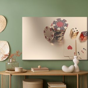 Peinture sur toile Jetons De Jeu Et Dés – Image 5