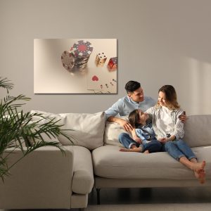 Peinture sur toile Jetons De Jeu Et Dés – Image 7