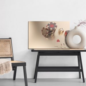 Peinture sur toile Jetons De Jeu Et Dés – Image 6
