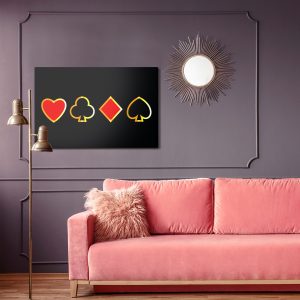 Peinture sur toile Symboles De Cartes Modernes – Image 4