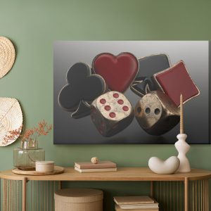 Peinture sur toile Symboles De Carton Noir Et Rouge – Image 5