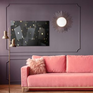 Peinture sur toile Cartes Noires Flottantes – Image 4