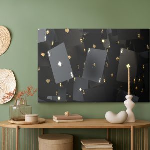Peinture sur toile Cartes Noires Flottantes – Image 5