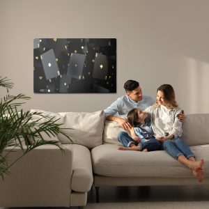 Peinture sur toile Cartes Noires Flottantes – Image 7