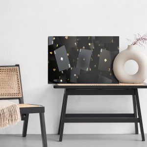 Peinture sur toile Cartes Noires Flottantes – Image 6