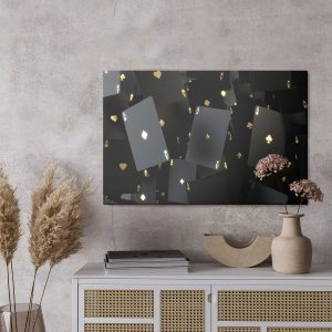 Peinture sur toile Cartes Noires Flottantes – Image 3