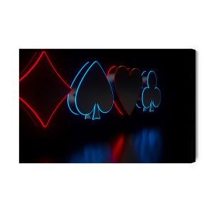 Peinture sur toile Symboles De Cartes Futuristes – Image 2