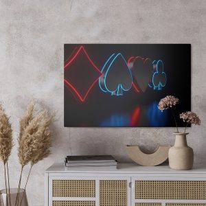 Peinture sur toile Symboles De Cartes Futuristes – Image 3