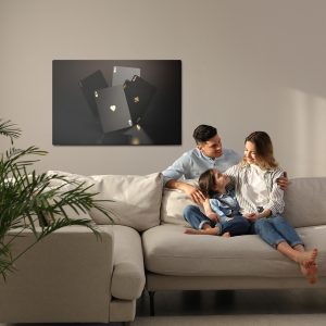 Peinture sur toile Cartes Avec Des Marques D'or – Image 7