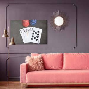 Peinture sur toile Poker Et Jetons – Image 4