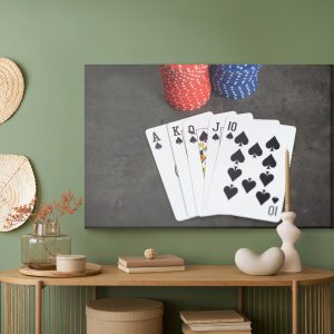 Peinture sur toile Poker Et Jetons – Image 5