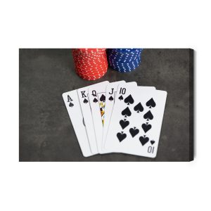 Peinture sur toile Poker Et Jetons – Image 2