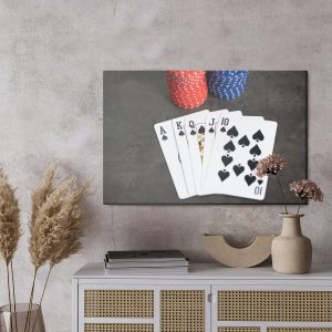 Peinture sur toile Poker Et Jetons – Image 3