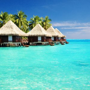 Peinture sur toile Chalets En Bord De Mer – Image 1