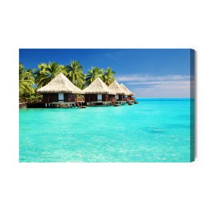 Peinture sur toile Chalets En Bord De Mer – Image 2