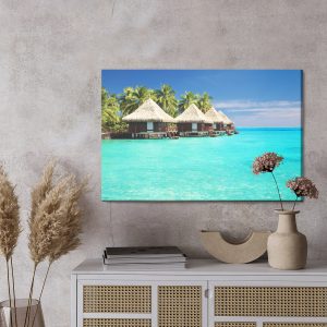 Peinture sur toile Chalets En Bord De Mer – Image 3