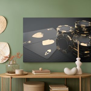 Peinture sur toile Jetons Noirs – Image 5