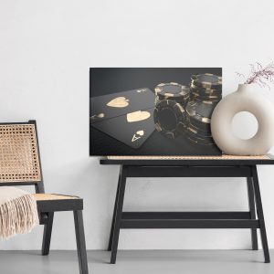Peinture sur toile Jetons Noirs – Image 6