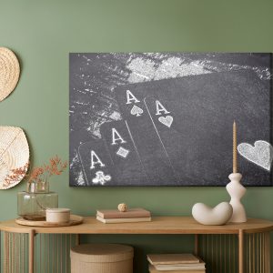 Peinture sur toile Cartes À Jouer Tirées – Image 5