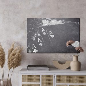Peinture sur toile Cartes À Jouer Tirées – Image 3