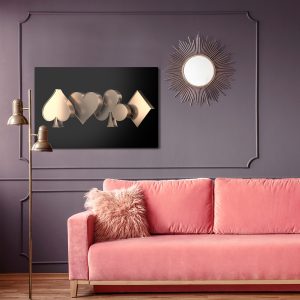 Peinture sur toile Symboles De Carte 3D – Image 4
