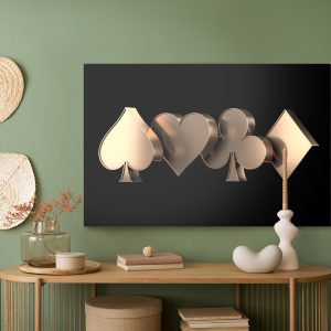 Peinture sur toile Symboles De Carte 3D – Image 5