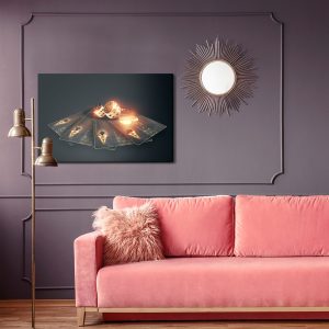 Peinture sur toile Cartes De Poker Noires – Image 4