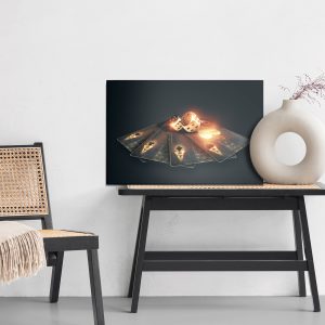 Peinture sur toile Cartes De Poker Noires – Image 6