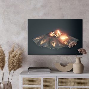 Peinture sur toile Cartes De Poker Noires – Image 3