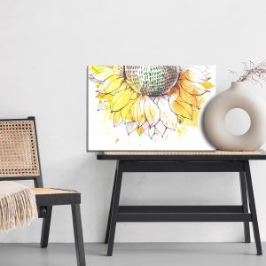 Peinture sur toile Tournesol Avec Le Code Zéro-Un – Image 6