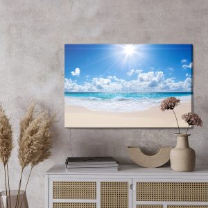 Peinture sur toile Mer Calme Et Plage – Image 3