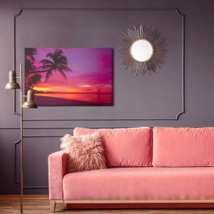 Peinture sur toile Mer Au Coucher Du Soleil – Image 4