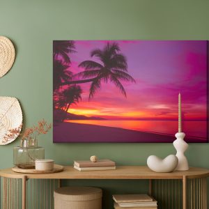 Peinture sur toile Mer Au Coucher Du Soleil – Image 5