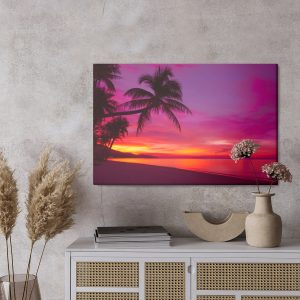 Peinture sur toile Mer Au Coucher Du Soleil – Image 3