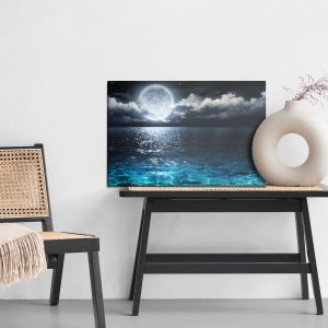 Peinture sur toile Mer La Nuit Avec La Lune – Image 6