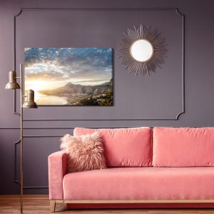 Peinture sur toile Lever De Soleil Sur La Mer – Image 4