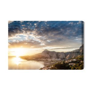 Peinture sur toile Lever De Soleil Sur La Mer – Image 2