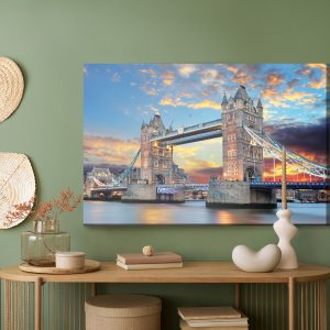 Peinture sur toile Pont Tower Bridge À Londres – Image 5