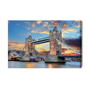 Peinture sur toile Pont Tower Bridge À Londres – Image 2