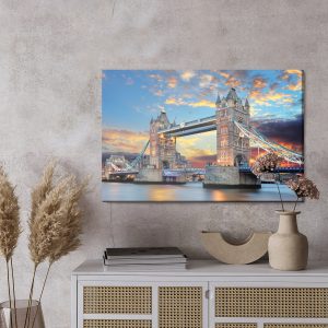 Peinture sur toile Pont Tower Bridge À Londres – Image 3