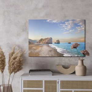 Peinture sur toile Rochers Au Bord De La Mer – Image 3