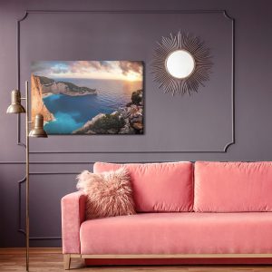 Peinture sur toile Coucher De Soleil En Grèce – Image 4