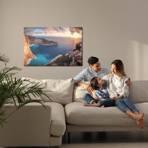 Peinture sur toile Coucher De Soleil En Grèce – Image 7
