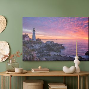 Peinture sur toile Coucher De Soleil Sur L'océan – Image 5