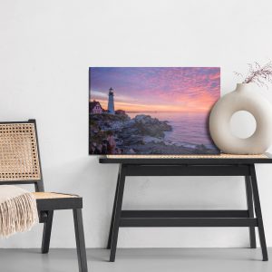 Peinture sur toile Coucher De Soleil Sur L'océan – Image 6